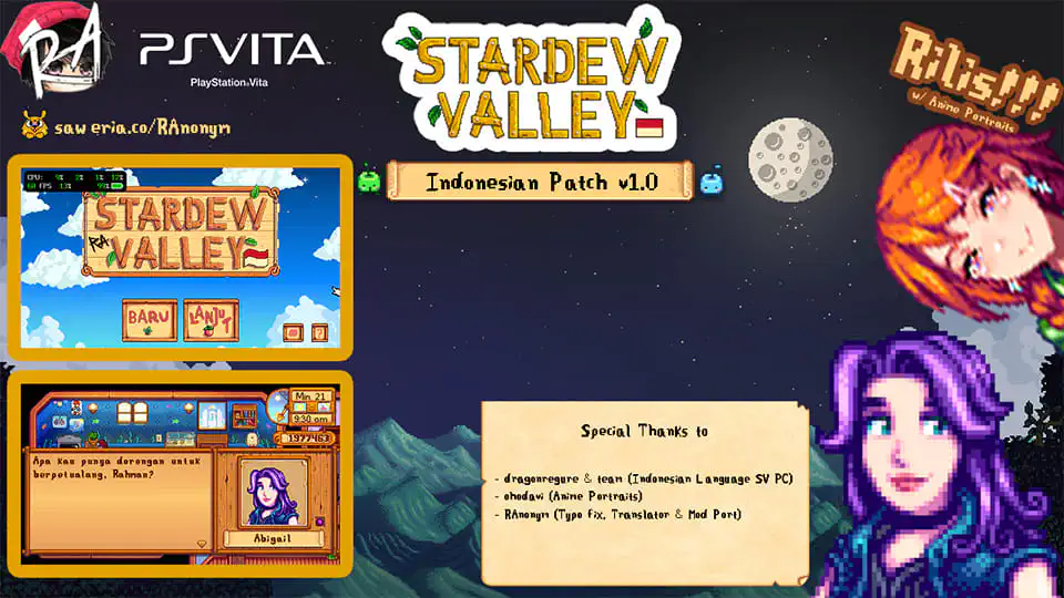 Cover Stardew Valley Bahasa Indonesia [PS VITA]